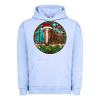 Pigment Grape Ice Brown Horse Christmas Urban Hoodie - RanaPortraitStore