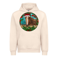 Sandshell Brown Horse Christmas Urban Hoodie - RanaPortraitStore