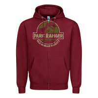 Burgundy parks & rex Zipper Hoodie - artisFamous
