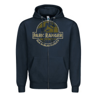 Navy parks & rex Zipper Hoodie - artisFamous