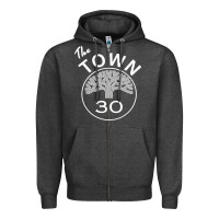 Charcoal Heather golden state the town Zipper Hoodie - artisFamous