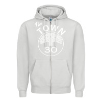 Dove Grey golden state the town Zipper Hoodie - artisFamous