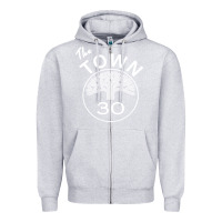 Heather Grey golden state the town Zipper Hoodie - artisFamous