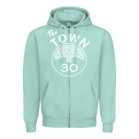 Seafoam golden state the town Zipper Hoodie - artisFamous