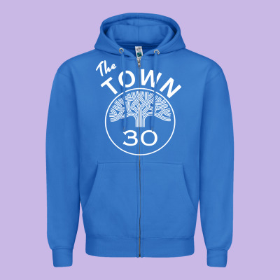 Golden State The Town Zipper Hoodie Designed By Artisfamous