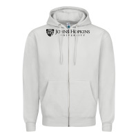 Dove Grey johns hopkins Zipper Hoodie - artisFamous