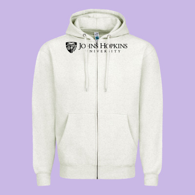 Johns Hopkins Zipper Hoodie Designed By Artisfamous