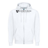 White johns hopkins Zipper Hoodie - artisFamous