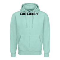 Seafoam disobey   t shirt Zipper Hoodie - artisFamous