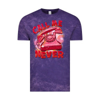Cloud Purple call me never Vintage Tee - FaDigitalArtStudio