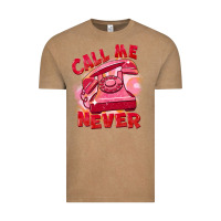 Vintage Coffee call me never Vintage Tee - FaDigitalArtStudio