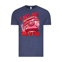 Vintage Denim call me never Vintage Tee - FaDigitalArtStudio
