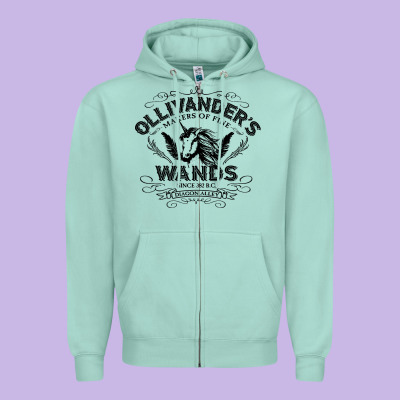 Ollivanders Wands Zipper Hoodie Designed By Artisfamous