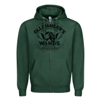 Sports Green ollivanders wands Zipper Hoodie - artisFamous