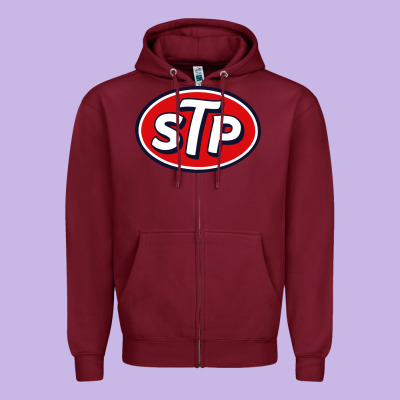 Stp Motor Zipper Hoodie Designed By Artisfamous