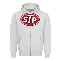 Dove Grey stp motor Zipper Hoodie - artisFamous