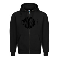 Black p hish Zipper Hoodie - artisFamous