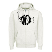 Oatmeal Heather p hish Zipper Hoodie - artisFamous