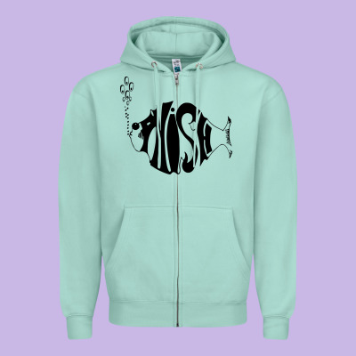 P Hish Zipper Hoodie Designed By Artisfamous