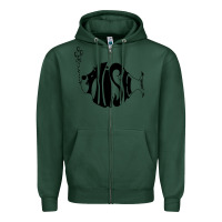 Sports Green p hish Zipper Hoodie - artisFamous