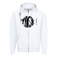 White p hish Zipper Hoodie - artisFamous