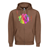 Chestnut p hish Zipper Hoodie - artisFamous