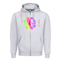 Heather Grey p hish Zipper Hoodie - artisFamous