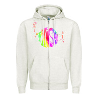 Oatmeal Heather p hish Zipper Hoodie - artisFamous