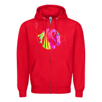 Red p hish Zipper Hoodie - artisFamous