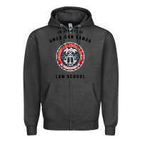 Charcoal Heather samoa law school Zipper Hoodie - artisFamous