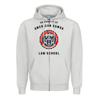 Dove Grey samoa law school Zipper Hoodie - artisFamous