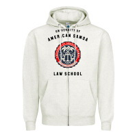Oatmeal Heather samoa law school Zipper Hoodie - artisFamous