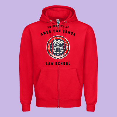 Samoa Law School Zipper Hoodie Designed By Artisfamous