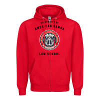 Red samoa law school Zipper Hoodie - artisFamous