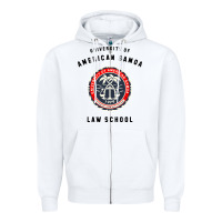 White samoa law school Zipper Hoodie - artisFamous