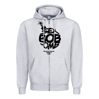 Heather Grey bob omb Zipper Hoodie - artisFamous