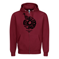 Burgundy bob omb Zipper Hoodie - artisFamous