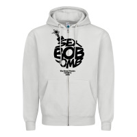 Dove Grey bob omb Zipper Hoodie - artisFamous