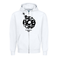 White bob omb Zipper Hoodie - artisFamous