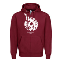 Burgundy bob omb Zipper Hoodie - artisFamous