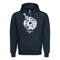 Navy bob omb Zipper Hoodie - artisFamous