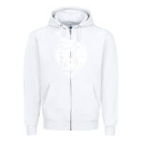 White bob omb Zipper Hoodie - artisFamous