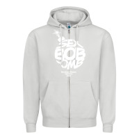 Dove Grey bob omb Zipper Hoodie - artisFamous