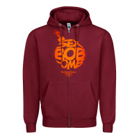 Burgundy bob omb Zipper Hoodie - artisFamous