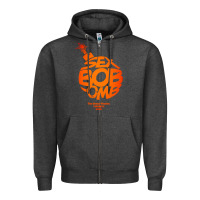Charcoal Heather bob omb Zipper Hoodie - artisFamous