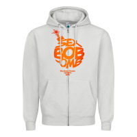 Dove Grey bob omb Zipper Hoodie - artisFamous