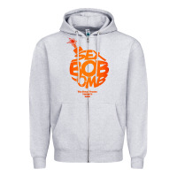 Heather Grey bob omb Zipper Hoodie - artisFamous