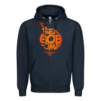 Navy bob omb Zipper Hoodie - artisFamous