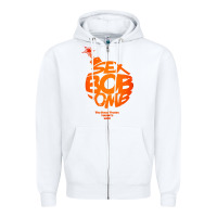 White bob omb Zipper Hoodie - artisFamous