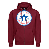 Burgundy time lords chucks Zipper Hoodie - artisFamous